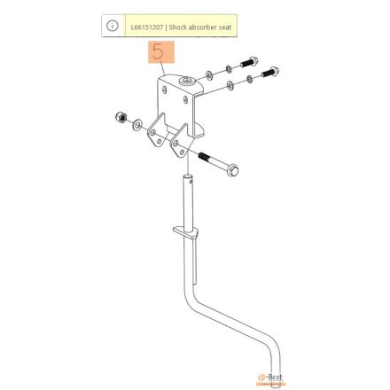 Csoroszlya tartó MH 197 RKS, MH 198 RK, (K 800 HC)