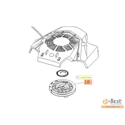 Kötéltárcsa Emak motorokhoz ( K 605, K 655, K805)