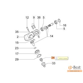   Betétgyűrű BC 240-241 D, BC 300D, EP 120, PP 250-270, PPX 250-270 ágvágó